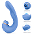 Vibrador de Ponto G e Clitóris com Pulsação Tapping Azul Recarregável - Imagem 3