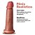 Dildo com Ventosa Marrom 16x4cm - Imagem 2