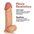 Dildo com Ventosa Beje 20,5x5cm - Imagem 2