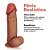 Dildo com Ventosa Marrom 20,5x5cm - Imagem 2