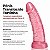 Dildo Tortinho Translúcido em Gel Rosa 13,5x3cm - Imagem 2