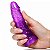 Dildo Tortinho Translúcido em Gel Lilás 13,5x3cm - Imagem 1