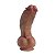 Pênis Premium Curvado Beje com Ventosa 20,7x5,3cm - Imagem 2