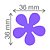 Furador de Papel Gigante 1,5" Flor Hélice - Toke e Crie - Imagem 3