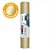 Vinil Adesivo Aço Escovado Dourado - 30 cm X 2,5 m - Mimo - Imagem 1