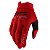 LUVA MOTOCROSS TRILHA 100% ITRACK VERMELHO TAM M 2021 - Imagem 1