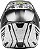 Capacete Motocross Enduro Trilha Fly Kinetic K120 Preto / Branco 48 - Imagem 2
