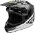 Capacete Motocross Enduro Trilha Fly Kinetic K120 Preto / Branco 48 - Imagem 1