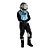 CAMISA MOTOCROSS ASW PODIUM VERTICE 21 PRETO AZUL TAM GG - Imagem 2