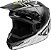 Capacete Motocross Enduro Trilha Fly Kinetic K120 Preto / Branco 58 - Imagem 1