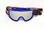 OCULOS MOTOCROSS TRILHA MATTOS RACING MX ESPELHADO AZUL - Imagem 1