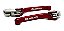 KIT MANETE MOTO RETRATIL HONDA CRF 230 250F VERMELHO BIKER - Imagem 3