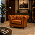 Poltrona Chesterfield de Couro Legítimo Avermelhado - Imagem 1