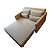 Sofá Cama 2 Lugares Maison Linho Bege - Imagem 4