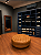 Puff Chesterfield Redondo em Couro Envelhecido Caramelo - Imagem 5