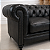 Sofá Chesterfield 2 Lugares em Couro Legítimo Preto - Imagem 2