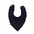 Babador Infantil 100% Algodão com Plástico Bandana Preto Gesta Slings - Imagem 1