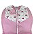 Saco de Dormir Swaddle em Ribana com Zíper 0 a 3 Meses Rosa Claro Rosas Gesta Slings - Imagem 3