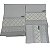 Kit de Fraldas Nervurada Floral Cinza Gesta Slings - Imagem 4