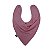 Babador Infantil 100% Algodão com Plástico Bandana Rosa Chiclete Gesta Slings - Imagem 1