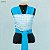 Sling Unissex em Tecido 100% Algodão Modelo Wrap Azul Claro Estampado Gesta Slings - Imagem 1