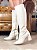 Bota Feminina Mia Cano longo Off-White Liso - Imagem 7