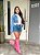 Bota Feminina Mia Cano longo Croco Rosa - Imagem 3