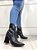Bota Texana Sabrina Preto croco - Imagem 6