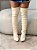 Bota Feminina Over Aisha Off-white - Imagem 6