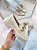 Mocassim Lola off-white corrente dourada - Imagem 1