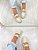 Mocassim Lola off-white corrente dourada - Imagem 2