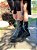Coturno Feminino Key preto cano curto - Imagem 1