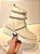 Bota Feminina Glam Off-white com Strass - Imagem 6