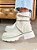 Bota Feminina Glam Off-white com Strass - Imagem 5