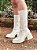 Bota Feminina Meia Sofy Off-white - Imagem 9