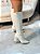 Bota Feminina Mia Cano longo Off-white Croco - Imagem 5