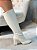 Bota Feminina Mia Cano longo Off-white Croco - Imagem 3