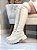 Coturno Over Feminino Leona Off-white - Imagem 10