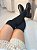 Coturno Feminino Luiza Over preto em Meia - Imagem 2