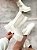 Coturno Feminino Cali Chelsea Off-white em Couro - Imagem 1