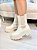 Coturno Feminino Cali Chelsea Off-white em Couro - Imagem 8
