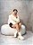 Coturno Feminino Cali Chelsea Off-white em Couro - Imagem 5