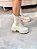 Coturno Feminino Cali Chelsea Off-white em Couro - Imagem 4