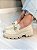 Mocassim Feminino Luana Off-white com Bridão - Imagem 1