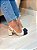 Scarpin Slingback Sara Off-white com preto - Imagem 8