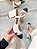 Scarpin Slingback Sara Off-white com preto - Imagem 9