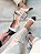 Scarpin Slingback Sara Off-white com preto - Imagem 10