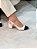Scarpin Slingback Sara Off-white com preto - Imagem 12