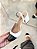 Scarpin Slingback Sara Off-white com preto - Imagem 3