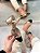 Scarpin Slingback Sara Ouro com preto - Imagem 1